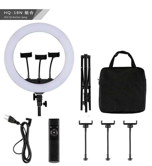 18" inch HQ LED Ring Light Kit with Stand & Remote