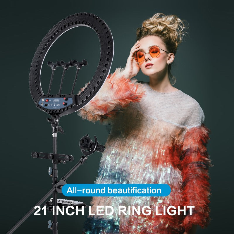 21" inch HQ LED Ring Light Kit with Stand & Remote