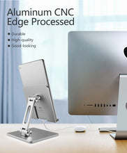 Load image into Gallery viewer, Aluminum Foldable Desk Tablet Phone Stand Holder
