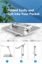 Load image into Gallery viewer, Aluminum Foldable Desk Tablet Phone Stand Holder

