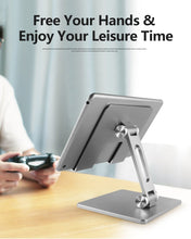 Load image into Gallery viewer, Aluminum Foldable Desk Tablet Phone Stand Holder
