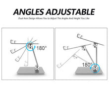 Load image into Gallery viewer, Aluminum Foldable Desk Tablet Phone Stand Holder
