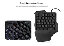 Load image into Gallery viewer, G30 Wired Gaming Keypad LED Backlight 35 Keys One handed F9W7
