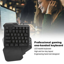 Load image into Gallery viewer, G30 Wired Gaming Keypad LED Backlight 35 Keys One handed F9W7
