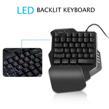 Load image into Gallery viewer, G30 Wired Gaming Keypad LED Backlight 35 Keys One handed F9W7
