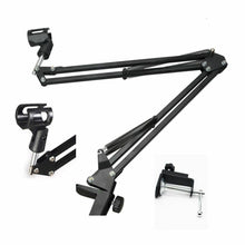 Load image into Gallery viewer, Universal 360° Rotating Suspension Boom Arm Desktop Microphone Holder

