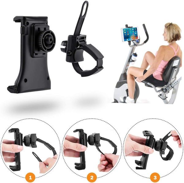 Buckle Holder Mount Gym Blanket Handlebar Treadmill for Phone Tab