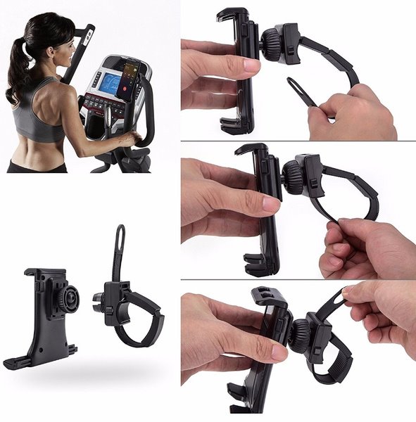 Buckle Holder Mount Gym Blanket Handlebar Treadmill for Phone Tab