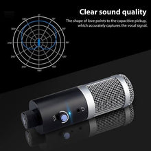 Load image into Gallery viewer, USB Microphone Studio Recording Broadcast Mic with Tripod Stand
