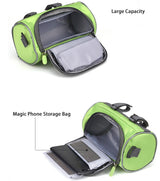 Bike Handlebar Riding Bag Touch Screen Phone Holder Bicycle Front Storage Pocket 1.5L Capacity