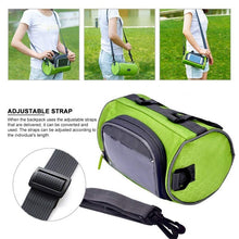 Load image into Gallery viewer, Bike Handlebar Riding Bag Touch Screen Phone Holder Bicycle Front Storage Pocket 1.5L Capacity
