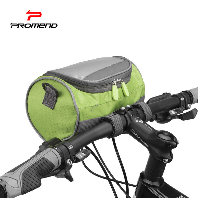 Bike Handlebar Riding Bag Touch Screen Phone Holder Bicycle Front Storage Pocket 1.5L Capacity