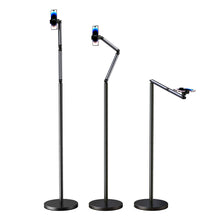 Load image into Gallery viewer, Universal 360° Cantilever Flexi Arm Floor Stand Steady Base (26cm, Weight 2.6Kg) for Phone up to 6.5&quot; Inches
