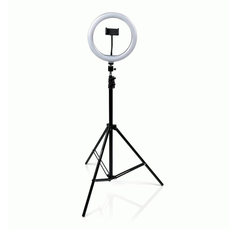 26cm/10.0 Inch LED Ring Light, Dimmable, 3 Color Modes USB Powered with Tripod Stand Extendable to 2.1 Meter