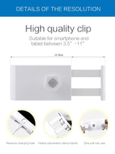 Load image into Gallery viewer, Universal Dual Phone Tablet Holder Flexi Goose Design Charging Cord Stand
