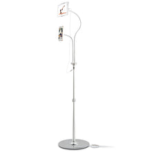 Load image into Gallery viewer, Universal Dual Phone Tablet Holder Flexi Goose Design Charging Cord Stand

