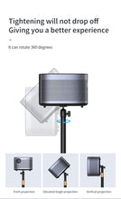 Load image into Gallery viewer, Universal Mini Projector Desktop Stand Room Saving Projector Mount Monopod Adjustable Height Stand (1/4&quot; Ball Head, Height Adjustable 60cm-120cm)
