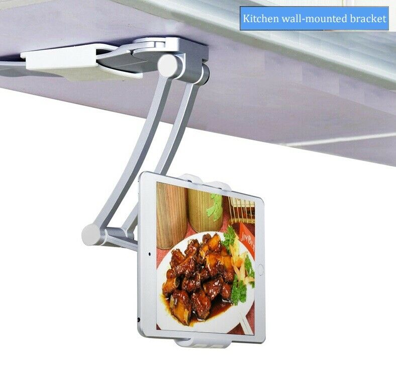 Desktop & Wall Pull-Up Bracket support for Phone & Tablet 6" to 13"