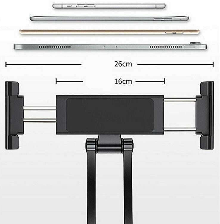 Desktop & Wall Pull-Up Bracket support for Phone & Tablet 6" to 13"