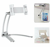 Desktop & Wall Pull-Up Bracket support for Phone & Tablet 6" to 13"