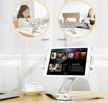 Load image into Gallery viewer, Desktop &amp; Wall Pull-Up Bracket support for Phone &amp; Tablet 6&quot; to 13&quot;
