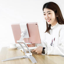 Load image into Gallery viewer, Desktop &amp; Wall Pull-Up Bracket support for Phone &amp; Tablet 6&quot; to 13&quot;
