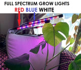 Full Spectrum (Blue, Red & White) 80 LEDs Grow Lights & Tripod Stand 2.1 Meter ,4 Heads Dimmable 4/8/12H Remote