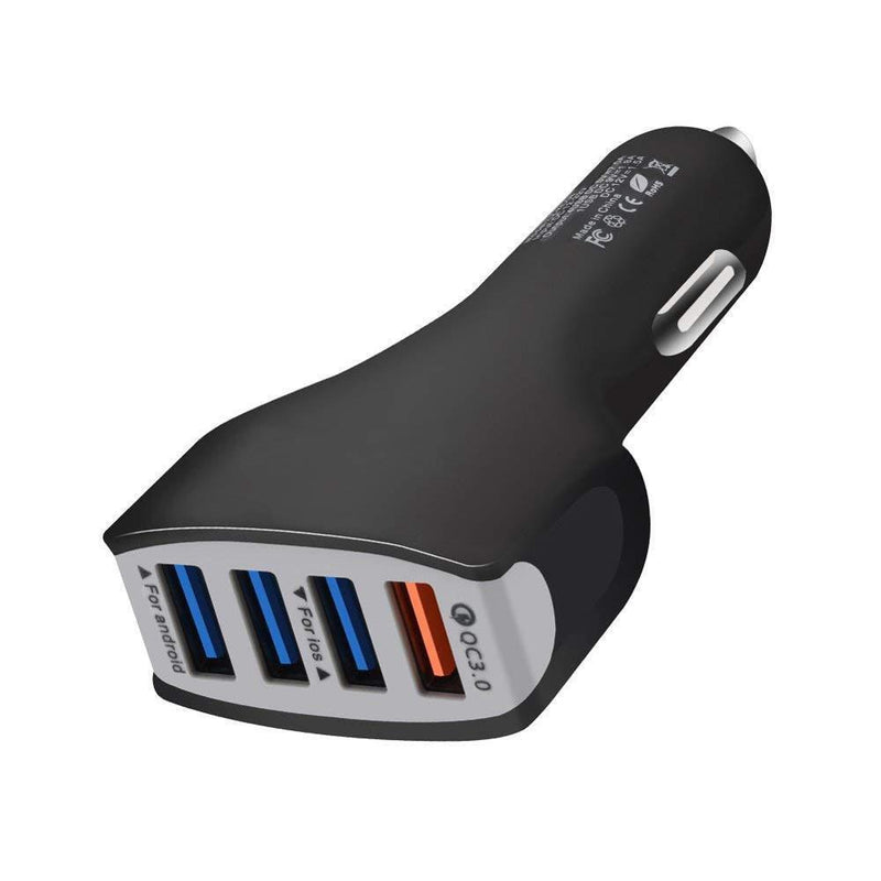 4 Port 7A 35W USB Car Charger Socket Adapter QC 3.0 5V 9V 12V Fast Quick Charge LED for Phone/Tablet/etc