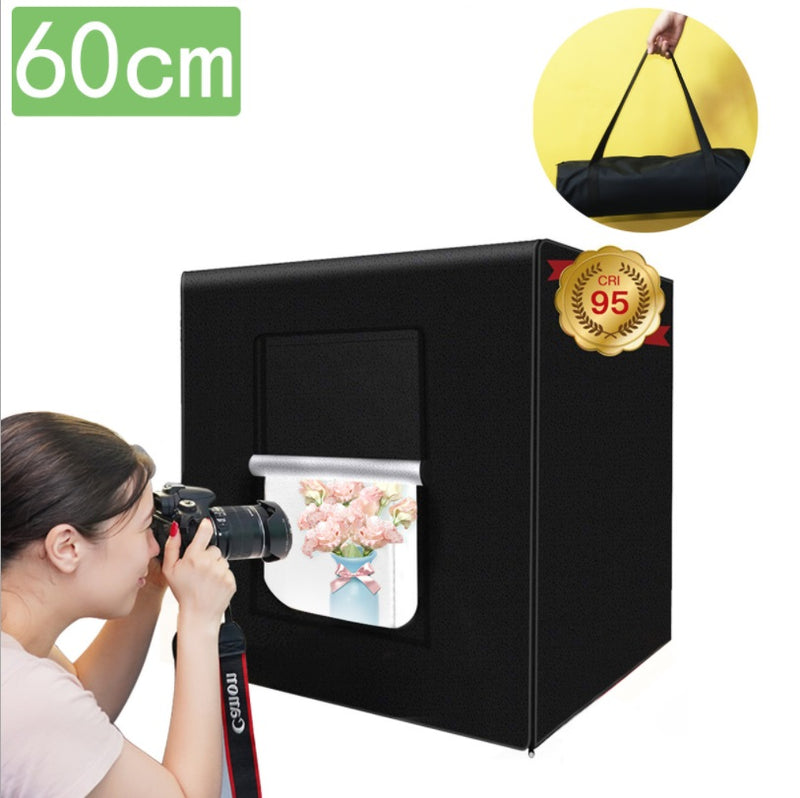 60cm LED Portable Photo Light Box Shooting Tent Adjustable Brightness