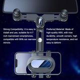 Car Phone Holder Rearview Mirror Phone Mount 360° Rotatable and Retractable Phone Stand Navigation Holder Clamp