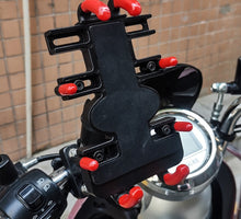Load image into Gallery viewer, 360° Aluminium Motorcycle Bicycle Handle Bar Navigation Mobile Phone Mount
