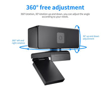 Load image into Gallery viewer, Computer Webcam High-Resolution Plug Play Wide Angle 2K(2048P x 1536P) With Microphone &amp; Auto Focus
