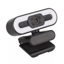 Load image into Gallery viewer, Computer Webcam High-Resolution Plug Play 2K Full HD High Resolution USB Webcam with LED Fill Light/ Microphone/ Auto Focus for PC &amp; Laptop
