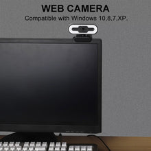 Load image into Gallery viewer, Computer Webcam High-Resolution Plug Play 2K Full HD High Resolution USB Webcam with LED Fill Light/ Microphone/ Auto Focus for PC &amp; Laptop
