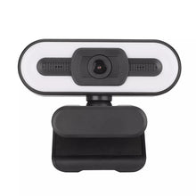 Load image into Gallery viewer, Computer Webcam High-Resolution Plug Play 2K Full HD High Resolution USB Webcam with LED Fill Light/ Microphone/ Auto Focus for PC &amp; Laptop
