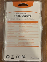 Load image into Gallery viewer, Dual Band 600Mbps USB WIFI Network Adapter + 5DBI Antenna (Driver Free)
