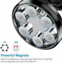 Load image into Gallery viewer, Leeioo Universal Strong Air Vent Magnetic Car Mount Holder with Longer Clip Arms
