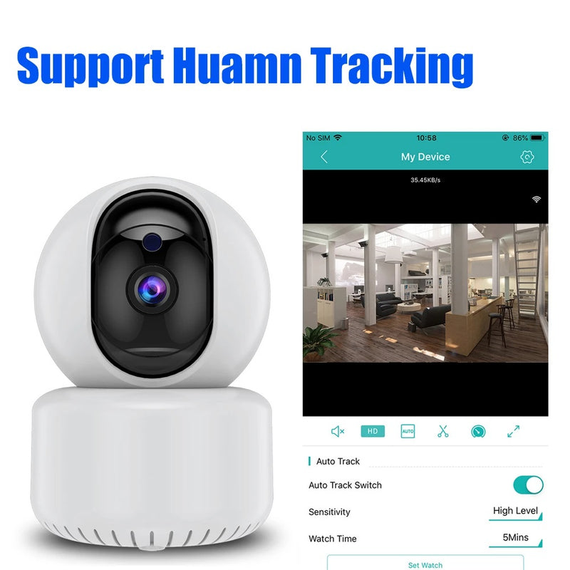 Remote Rotation 1080P IP Security Camera WIFI Wireless Surveillance IR P2P 2-Way Audio Night Vision