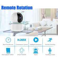 Load image into Gallery viewer, Remote Rotation 1080P IP Security Camera WIFI Wireless Surveillance IR P2P 2-Way Audio Night Vision
