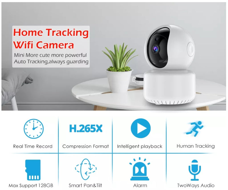 Remote Rotation 1080P IP Security Camera WIFI Wireless Surveillance IR P2P 2-Way Audio Night Vision