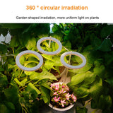 Three Ring Angel Ring Plant Growth Light Sunlight Warm White Phyto lamp USB Waterproof Nursery Lamp Indoor Plants