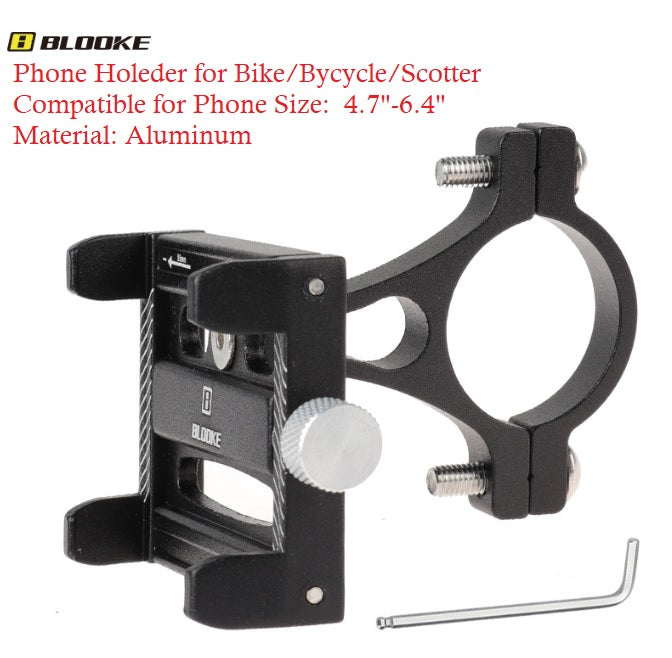 Aluminium Alloy Mobile Phone Holder For Bike Bicycle Handlebar (Diameter: 26.8-34mm)