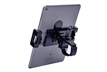 Load image into Gallery viewer, Bikes, Bicycles &amp; Excercise Treademills Phone &amp; Tablet Holder 360° Rotatable Strap Cradle Spin
