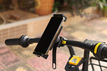 Load image into Gallery viewer, Bikes, Bicycles &amp; Excercise Treademills Phone &amp; Tablet Holder 360° Rotatable Strap Cradle Spin

