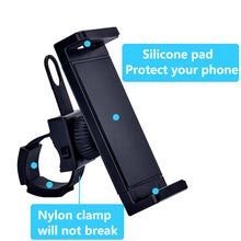 Load image into Gallery viewer, Bikes, Bicycles &amp; Excercise Treademills Phone &amp; Tablet Holder 360° Rotatable Strap Cradle Spin
