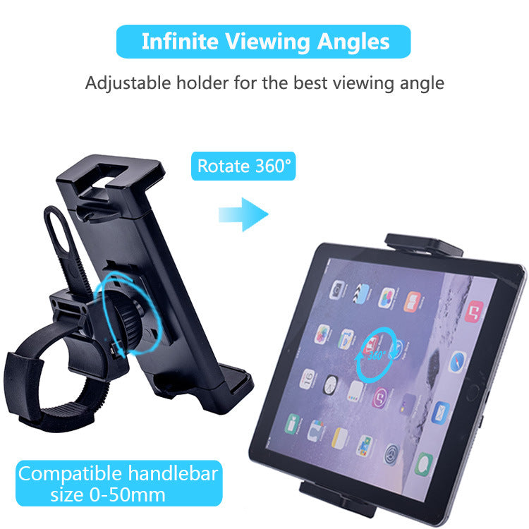 Bikes, Bicycles & Excercise Treademills Phone & Tablet Holder 360° Rotatable Strap Cradle Spin