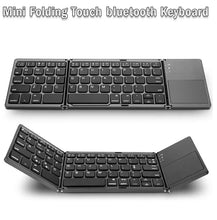 Load image into Gallery viewer, Wireless Blutooth Foldable Slim Keyboard with Touch Pad for Phone/Tablet/Laptop/Smart TV, Support iOS/Android/Window
