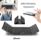 Bluetooth Wireless Foldable Keyboard with Touch Pad for Phone/Tablet/PC Multiple System Support