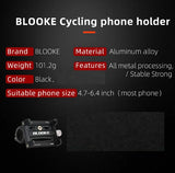 Aluminium Universal Mobile Phone Holder for Bike Bicycle Scooter Motorcycle Support Phone Size 6.7"