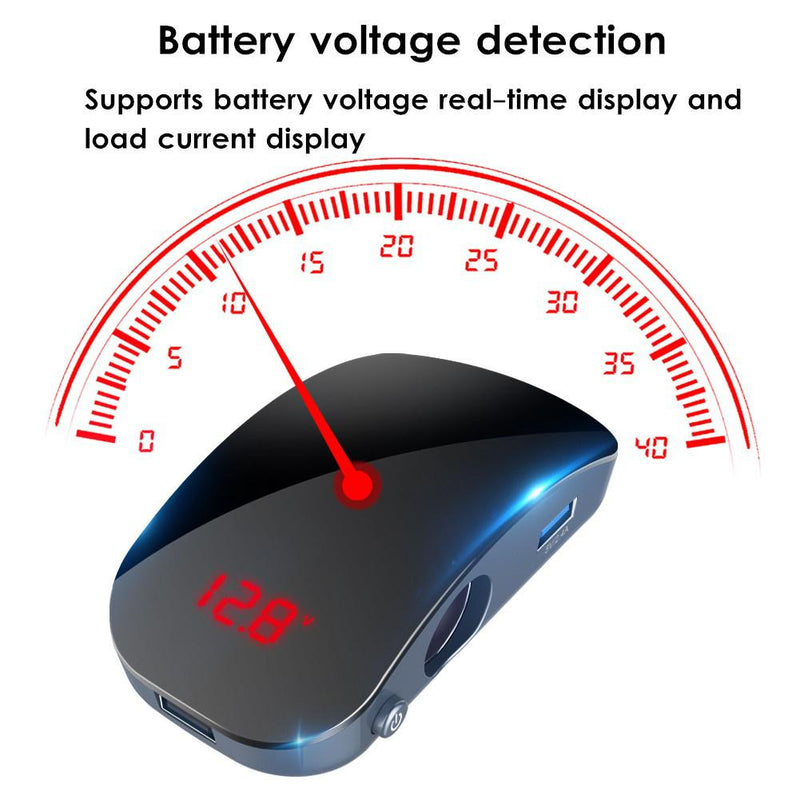 2 Cigarette Socket &  USB Multi-Directional With All Around Docket Digital LED Display